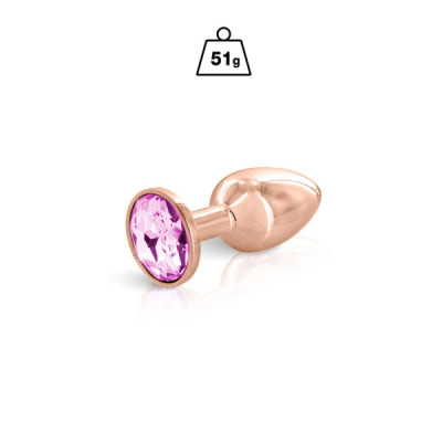 Angel, plug anal or et bijou rose 51g