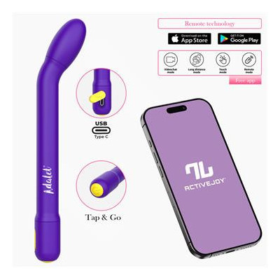 Vibromasseur ADALET Gently Gpoint avec application Violet