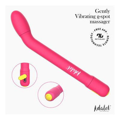 Vibromasseur ADALET Gently Gpoint avec application rose